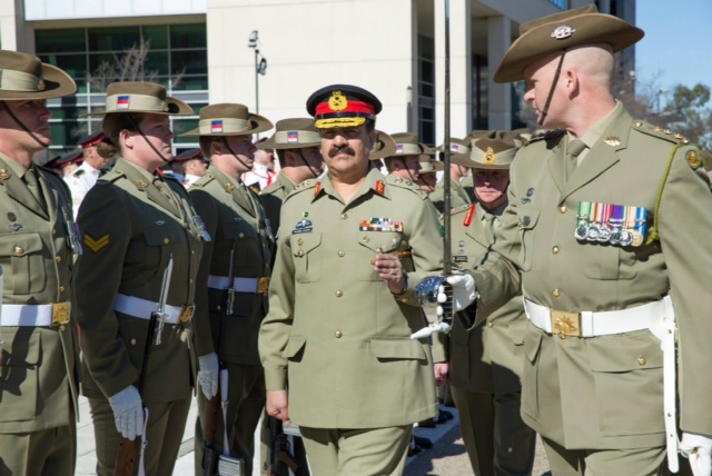 Pakistan army chief in australia