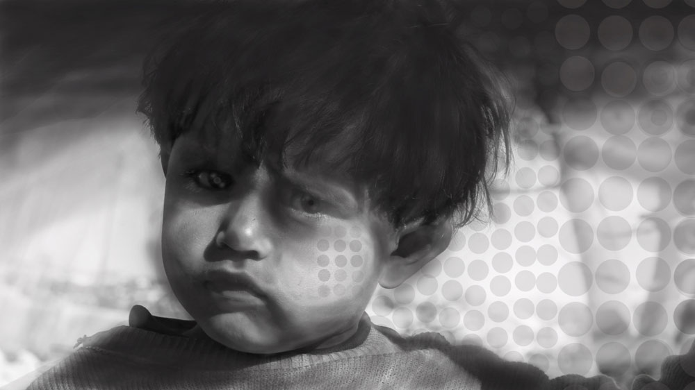 "'Syrian Children in the Crossfire" by Amr Fahed Photo: Aljazeera