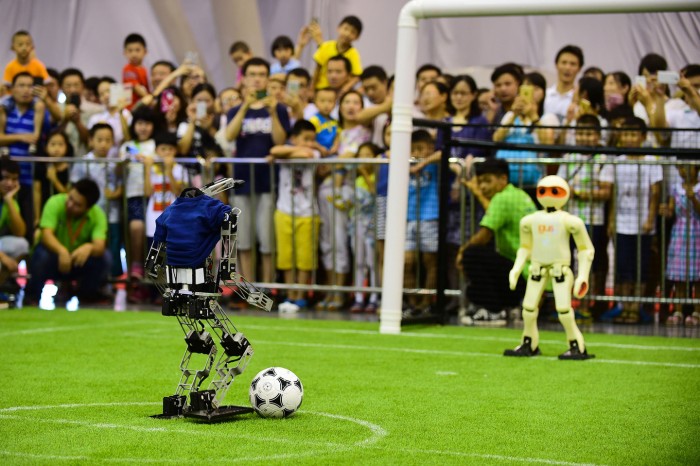 RoboCup is the World Cup for robots is being held in China. Photo: DU YU/XINHUA PRESS/CORBIS