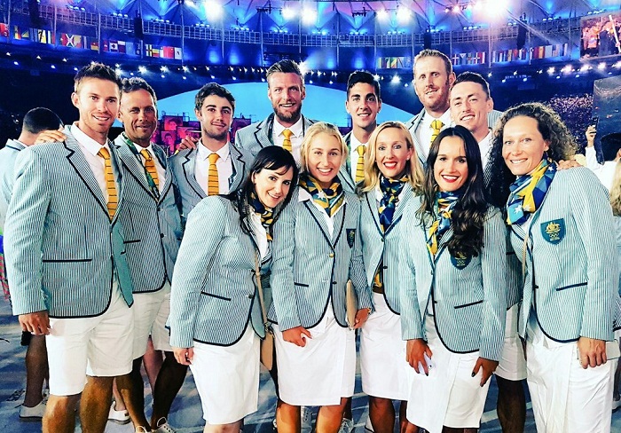 Australian Olympic team at Rio 2016 opening ceremony 