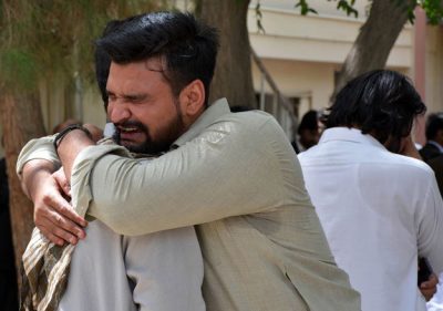 Tragic scenes from Quetta Civil Hospital blast on Monay, 8 August 2016