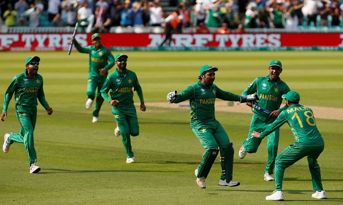 The memorable winning moment for Pakistan