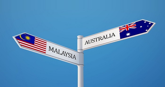 Australia and Malaysia