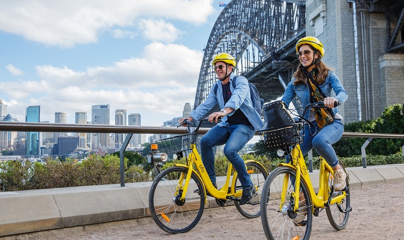 Ofo, which operates 10 million bikes in 180 cities worldwide, is launching in Sydney on Wednesday. Photograph: Ofo