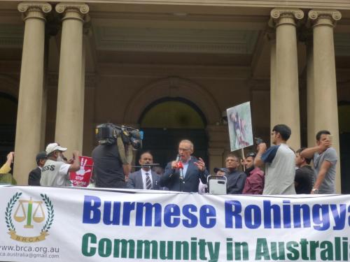 Rohinga Muslims Protest at Martin Place