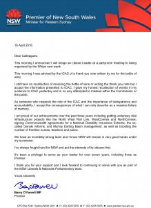 Premier's Letter - 16 April 2014