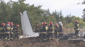 Scene of Polish plane crash