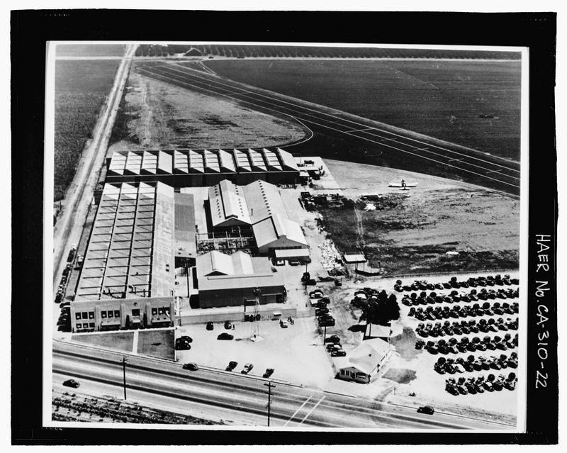 The Library of Congress photo shows the former Rockwell International NASA Industrial Facility in Downey, California. The town has never recovered from the jobs lost when the factory closed. (Photo: The Washington Post)