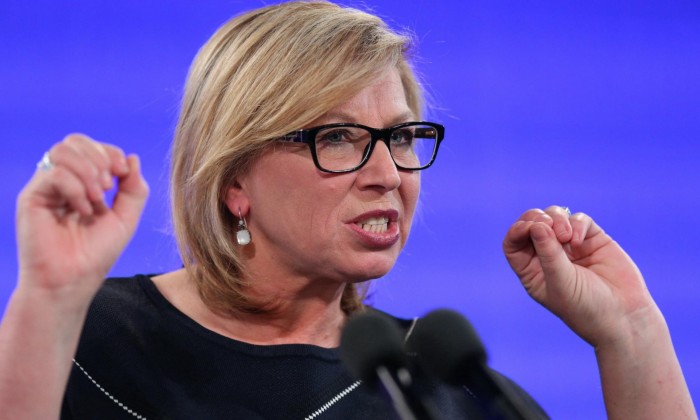 Rosie Batty addresses the national press club in Canberra o 3rd June 2015. Photo: Mike Bowers (Guardian)