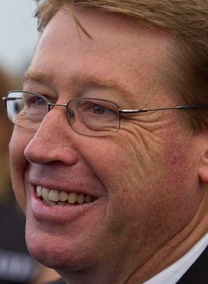 NSW Racing Minister Troy Grant at Randwick on April 11, 2015 - photo by Martin King / Sportpix - copyright