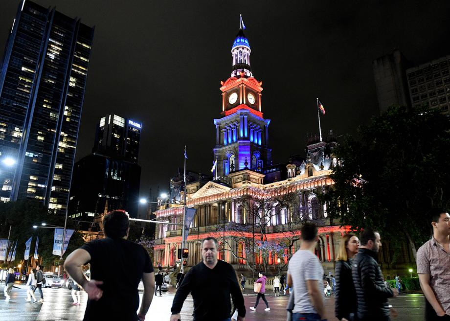 The Sydney Town Hall on Nov. 14, 2015, in New South Wales, Australia.