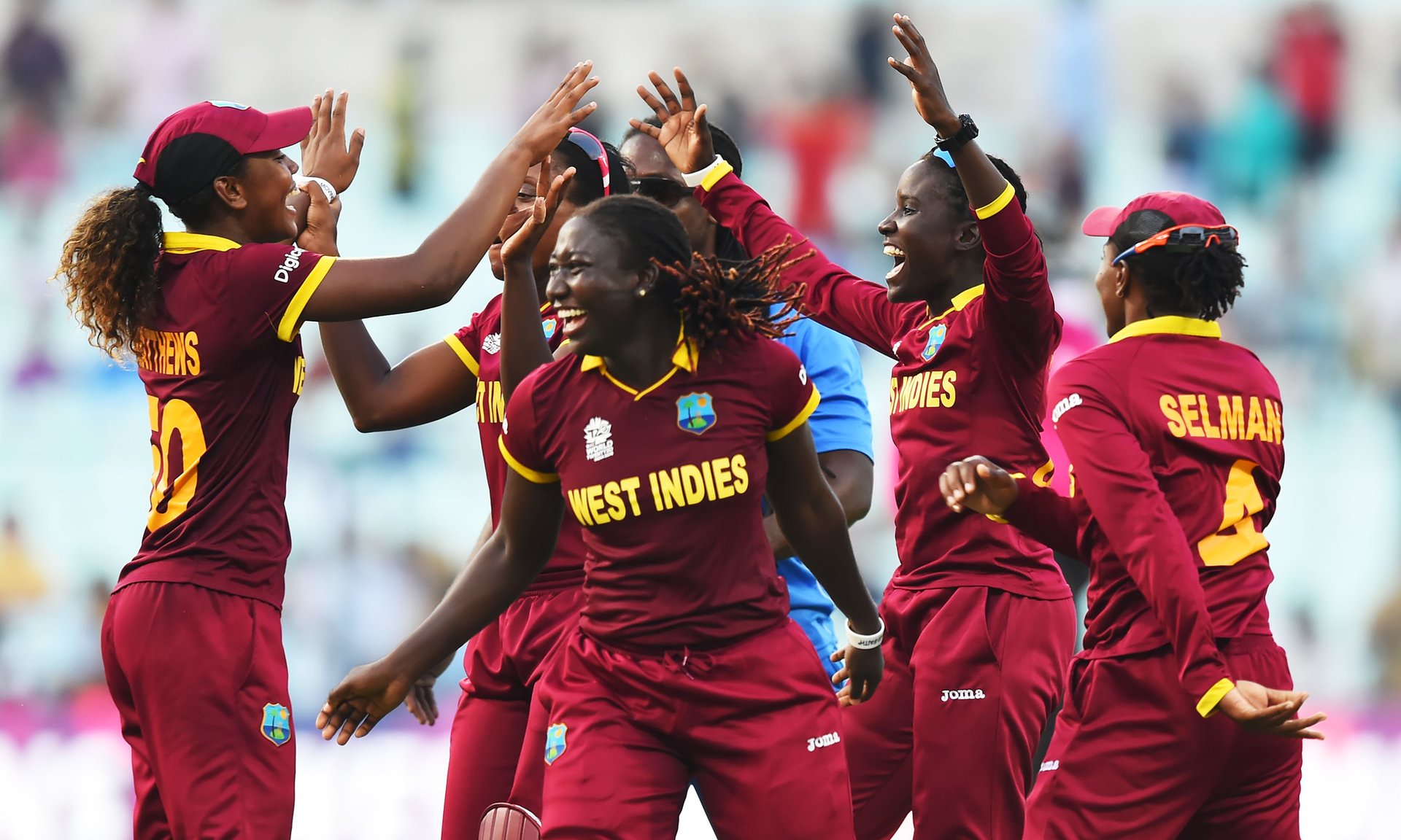 The West Indies chased down a record total to win their first women’s World Twenty20 crown in the final against Australia. Photo: Dibyangshu Sarkar/AFP/Getty Images