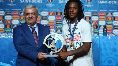 Portugal midfielder Renato Sanches has been named as SOCAR Young Player of the Tournament at UEFA EURO 2016