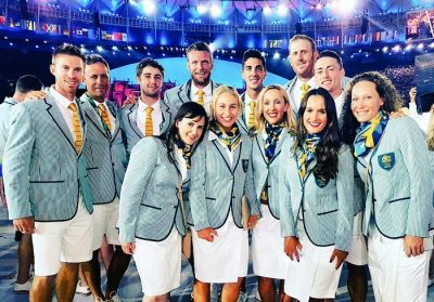 Australian Olympic team at Rio 2016 opening ceremony