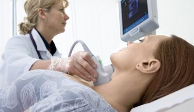 Scanning of a thyroid