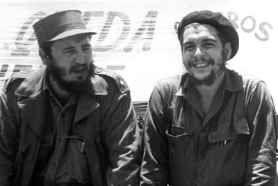 Memorable photograph of Cuban Revolutionary leader Fidel Castro and the legendary guerrilla Ernesto Che Guevara