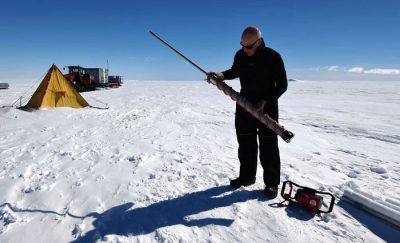 Australian Antarctic Division's Dr Tas van Ommen is part of an international effort to find a million year ice core in Antarctica. (Photo: Chris Crearer)