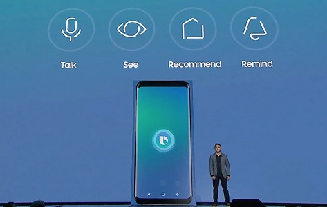 Galaxy S8 sports its own voice assistant called Bixby.