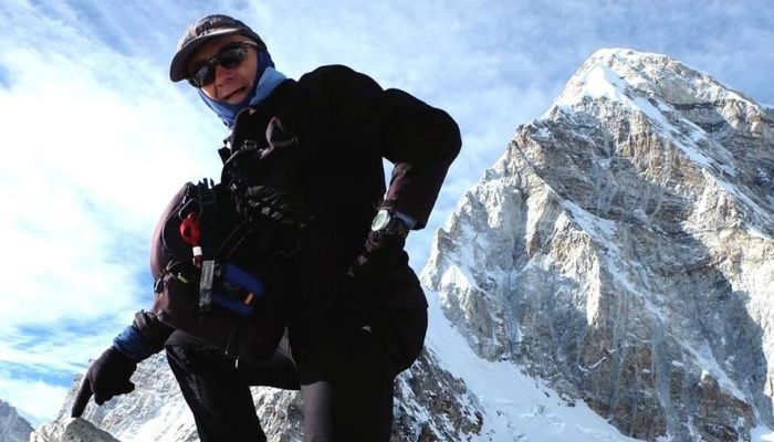 Queenslander Francesco Enrico Marchetti climbing Kala Pathar in Khumbu, Nepal. Facebook photo: Francesco Marchetti